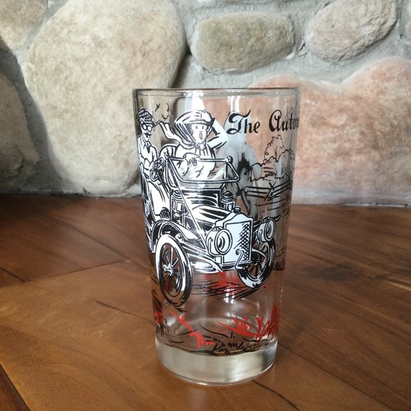 Vintage Hazel Atlas Transportation Glasses Set of 2 - Picture 3 of 4